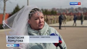 В Крыму бойцы казачьего батальона приняли воинскую присягу