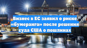 Бизнес в ЕС заявил о риске «бумеранга» после решения суда США о пошлинах