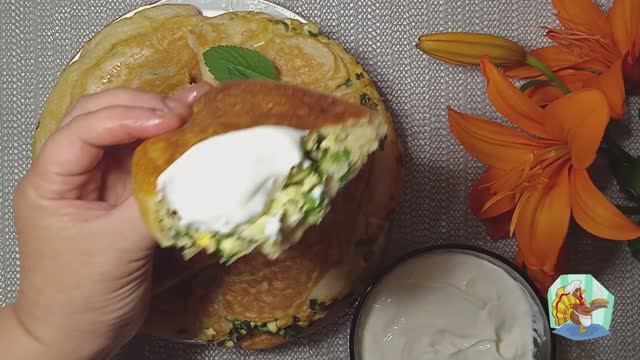 БЛИНЫ-ЧЕБУРЕКИ. ДАЖЕ НЕ ЗНАЮ КАК НАЗВАТЬ! НО ОООЧЕНЬ ВКУСНО!