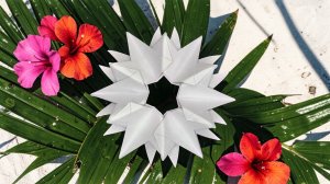 Бумажные цветы оригами к 8 марта