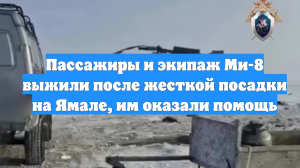 Пассажиры и экипаж Ми-8 выжили после жесткой посадки на Ямале, им оказали помощь