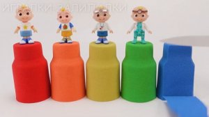 ЛЕПИМ С ПУПСИКАМИ ИЗ ЦВЕТНОГО КИНЕТИЧЕСКОГО ПЕСКА ВИДЕО МУЛЬТИКИ ДЛЯ ДЕТЕЙ КАНАЛ ИГРАЛКИ-ЗАЛИПАЛКИ