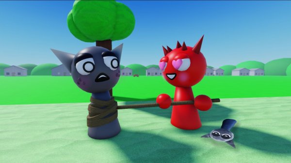 Gray x Raddy sprunki Roblox Animation