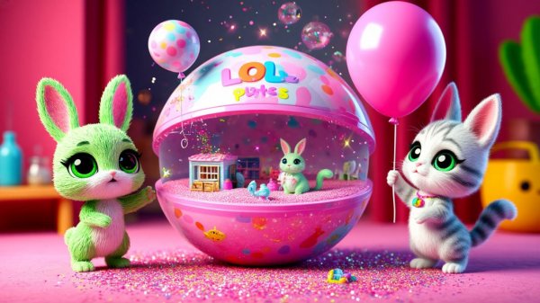 🎁 Сюрприз в шарике LOL + DIY фигурка пушистиков