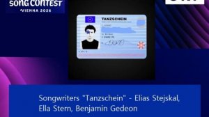 Songwriters "Tanzschein" - Elias Stejskal, Ella Stern, Benjamin Gedeon