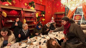 Мастер-класс по китайской живописи на Манежной Площади в рамках Китайского Нового Года.