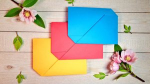 Как сделать бумажный коверт оригами