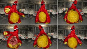 Все Анимации 3д модели Чам Чомпкинс  - Poppy Playtime Глава 5