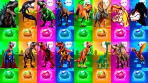 Динозавры МЕГАМИКС 321-324 уровни - Мультики про Динозавров | МУЛЬТФИЛЬМЫ ДИНОЗАВРЫ в Tiles Hop