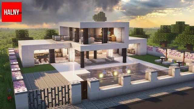 Как построить особняк в Minecraft с бассейном смотреть онлайн