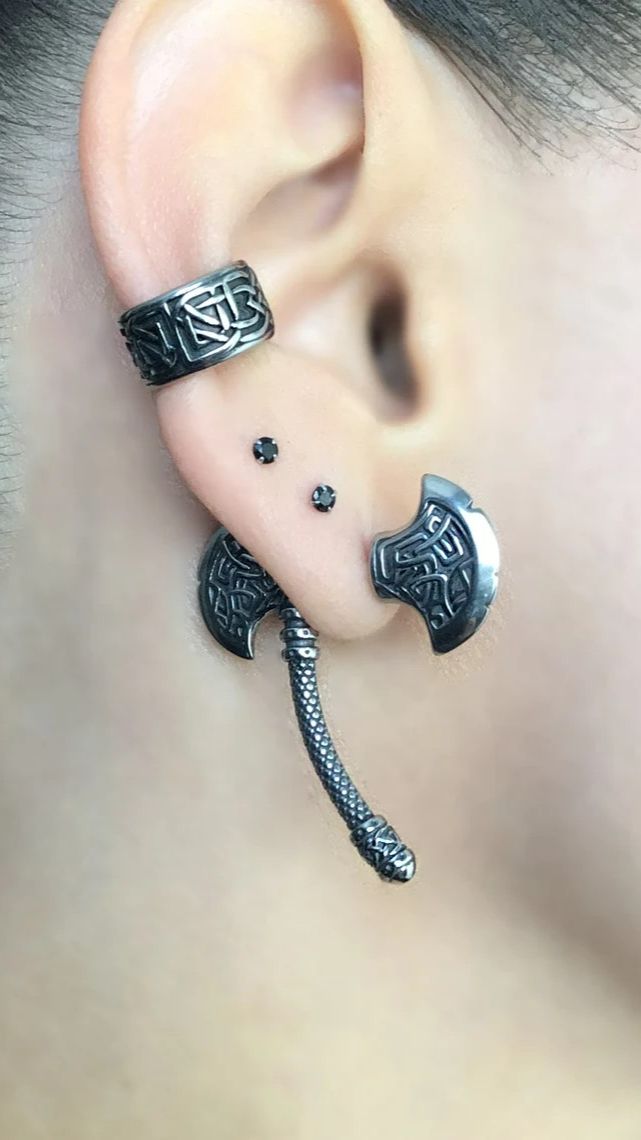 Серьги "Секира Конунга" от StarfallShop