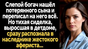 ИСТОРИИ ИЗ ЖИЗНИ/Слепой богач нашёл потерянного сына и переписал на него всё, а сиделка распознала