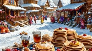 Прощай масленица. Проводы зимы. Шикарная музыкальная открытка.