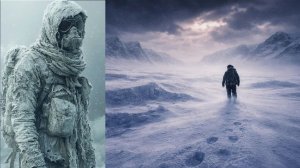 К полярникам пришел человек из за ледяной стены...