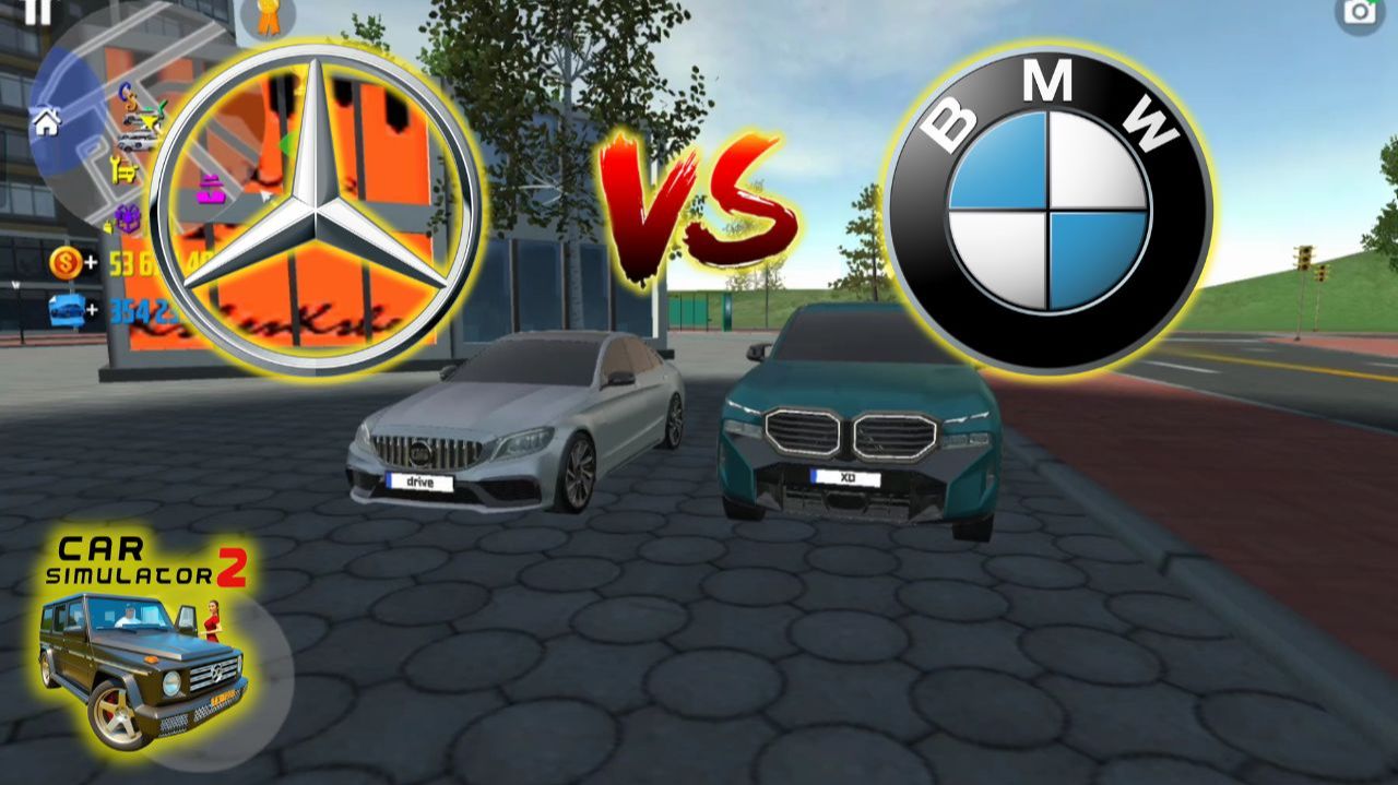 Сравниваю Мерседес C63 и BMW XM в Car simulator 2 / Симулятор автомобиля 2 смотреть онлайн