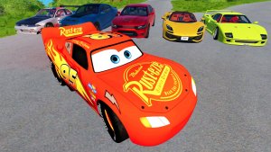 МУЛЬТИКИ ПРО МАШИНКИ МАКВИН: трасса веселья — прыжки, искры и забавные аварии!