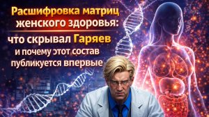 Расшифровка матриц женского здоровья: что скрывал Гаряев и почему этот состав публикуется впервые.