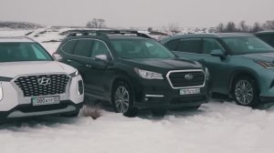 Битва больших кроссверов 2024_ GAC GS8, Toyota Highlander, Hyundai Palisade и Subaru Ascent
