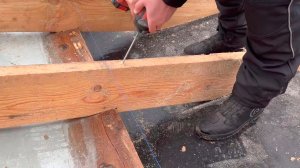 КРЕПЛЕНИЕ СТРОПИЛ НА КОНСТРУКЦИОННЫЕ САМОРЕЗЫ. БЫСТРО И НАДЕЖНО