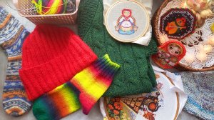 ВЯЗАЛЬНО-ВЫШИВАЛЬНЫЙ ВЛОГ 6/26 🧶ГОТОВЫЕ РАБОТЫ✅️ПРОДВИЖЕНИЯ🧶