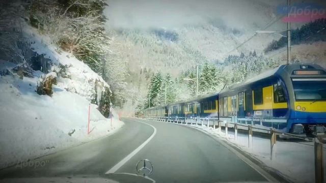 Поездка по Швейцарии🇨🇭Захватывающая поездка по Швейцарии с видом на горы ❄️ШВЕЙЦАРИЯ. смотреть онлайн