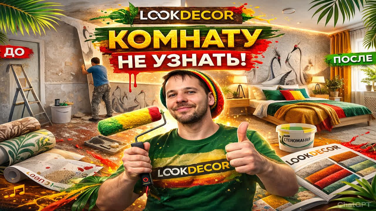 КОМНАТУ НЕ УЗНАТЬ /НОВЫЕ ОБОИ /РЕЗУЛЬТАТОМ ДОВОЛЕН смотреть онлайн