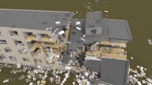 Оникс, Калибр, Искандер, АТБПМ против здания-3D симуляция уничтожения цели.