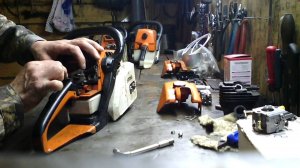 Stihl MS 250 Замена карбюратора
