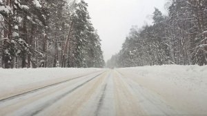 По снежной зимней дороге!!!
