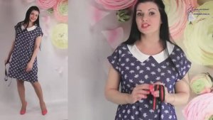 Джинсовое платье туника с воротничком  без выкройки часть 1