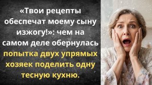 Две хозяйки на одной кухне | Истории из жизни