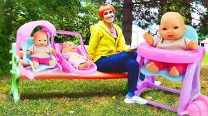 Куклы пупсики в детском садике. Детские видео Капуки Кануки. Веселые игры для детей