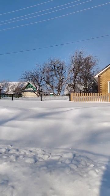 Зима в деревне Тябердино Челны.