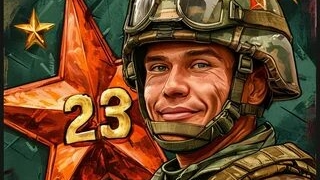 На страже безопасности и мира! С днём защитника отечества. Шикарная музыкальная открытка. смотреть онлайн