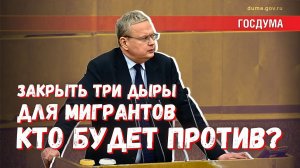 Три дыры для мигрантов: предложение их закрыть проигнорировано "Единой Россией"