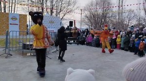 Смарт парк Дельфин в Воронеже сегодня 22 февраля 2026, масленица, интерактивное выступление, чучело