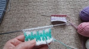 Красивый трехцветный узор.