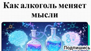 Как алкоголь меняет мысли?