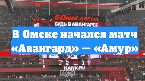 В Омске начался матч «Авангард» — «Амур»