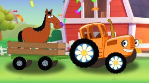 Мультики Для Детей, По Полям Весело и с Песенками Едем