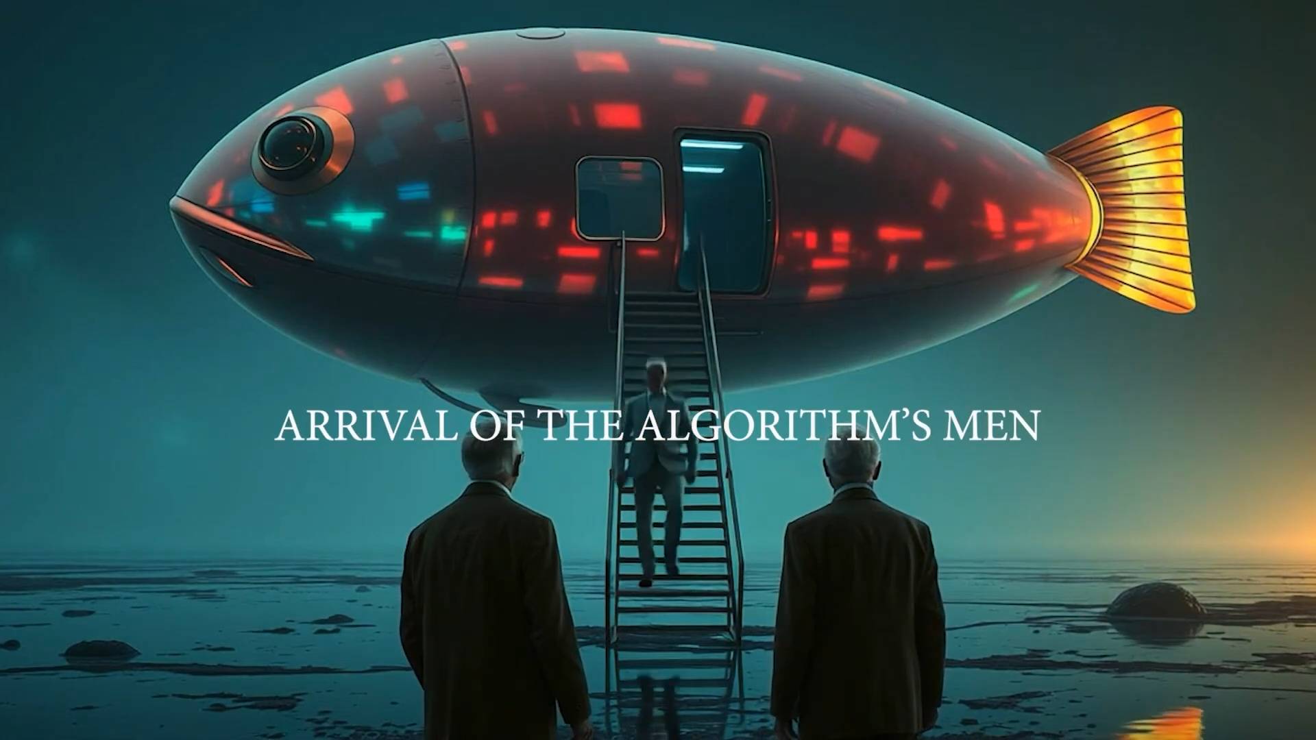 ARRIVAL OF THE ALGORITHM'S MEN - ORIGINAL CINEMATIC MUSIC & AI SURREAL VIDEO-(1080p25) смотреть онлайн