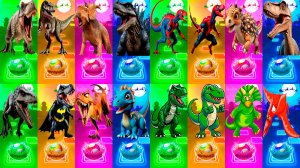 Динозавры МЕГАМИКС 325-328 уровни - Мультики про Динозавров | МУЛЬТФИЛЬМЫ ДИНОЗАВРЫ в Tiles Hop