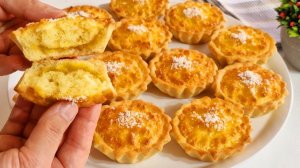 ПАЛЬЧИКИ ОБЛИЖЕШЬ! Кокосовые тарталетки с абрикосом. Нежные корзиночки с начинкой. Десерт к чаю