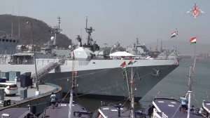 Посещение главнокомандующим ВМФ России А.Моисеевым фрегата «Маршал Шапошников», 21 февраля 2026 года