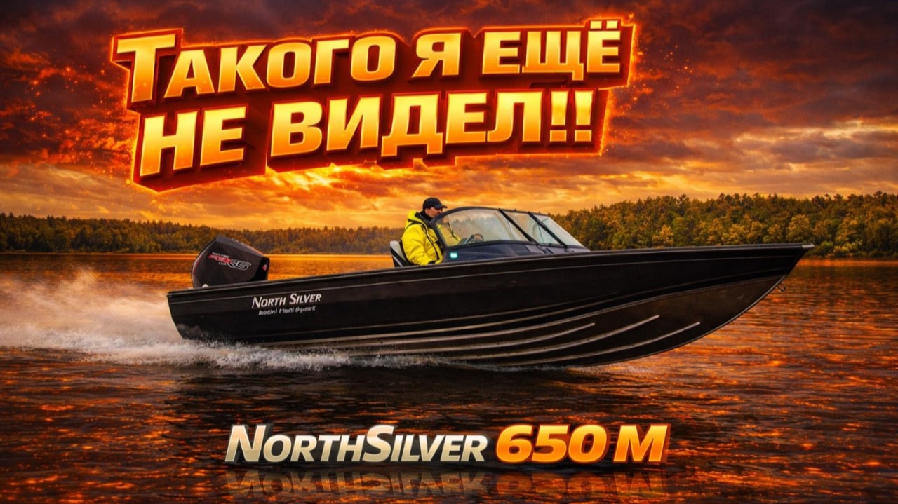 ВЛЕЗЕТ ВСё. Northsilver 650M Special. Мощный, крутой, вместительный, нарядный катер для РЫБАЛКИ. смотреть онлайн