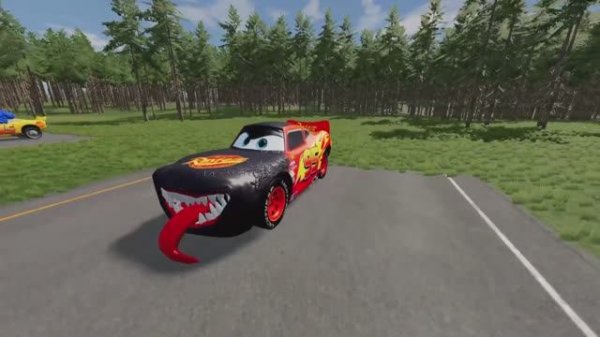 Крутые Автомобили Трансформеры против Зомби BeamNG.Drive