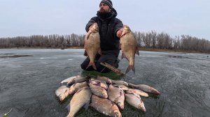 ПОСЛЕДНИЙ ЛЁД - РЫБА ПРЁТ! КЛАССНО ПОЛОВИЛИ ЛЕЩЕЙ. Подкормил орлана. Рыбалка в Астрахани.
