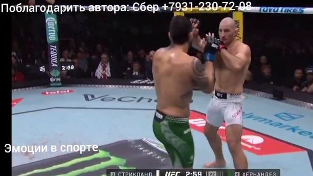 Шон Стрикленд - Энтони Эрнандес, полное видео боя на UFC Fight Night смотреть онлайн