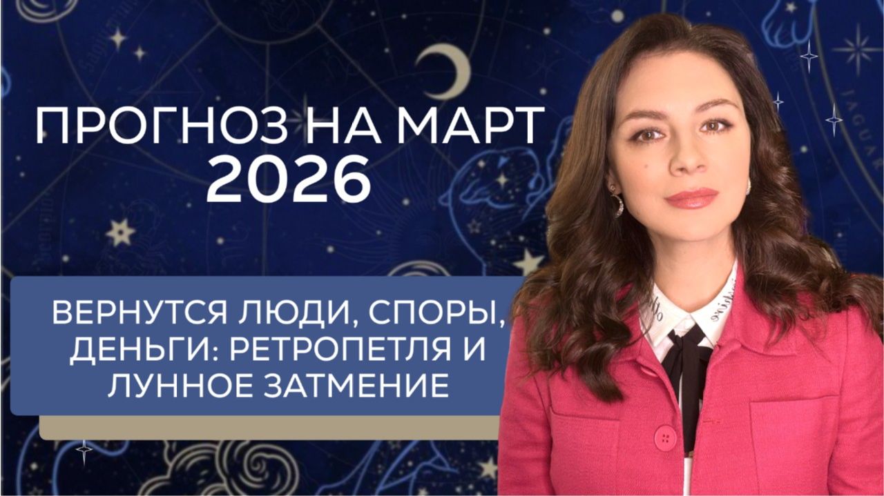 РЕТРОГРАДНАЯ ПЕТЛЯ +ЛУННОЕ ЗАТМЕНИЕ. ЧТО ЭТО - ОТКАТ В ПРОШЛОЕ? Прогноз на МАРТ 2026 года. смотреть онлайн