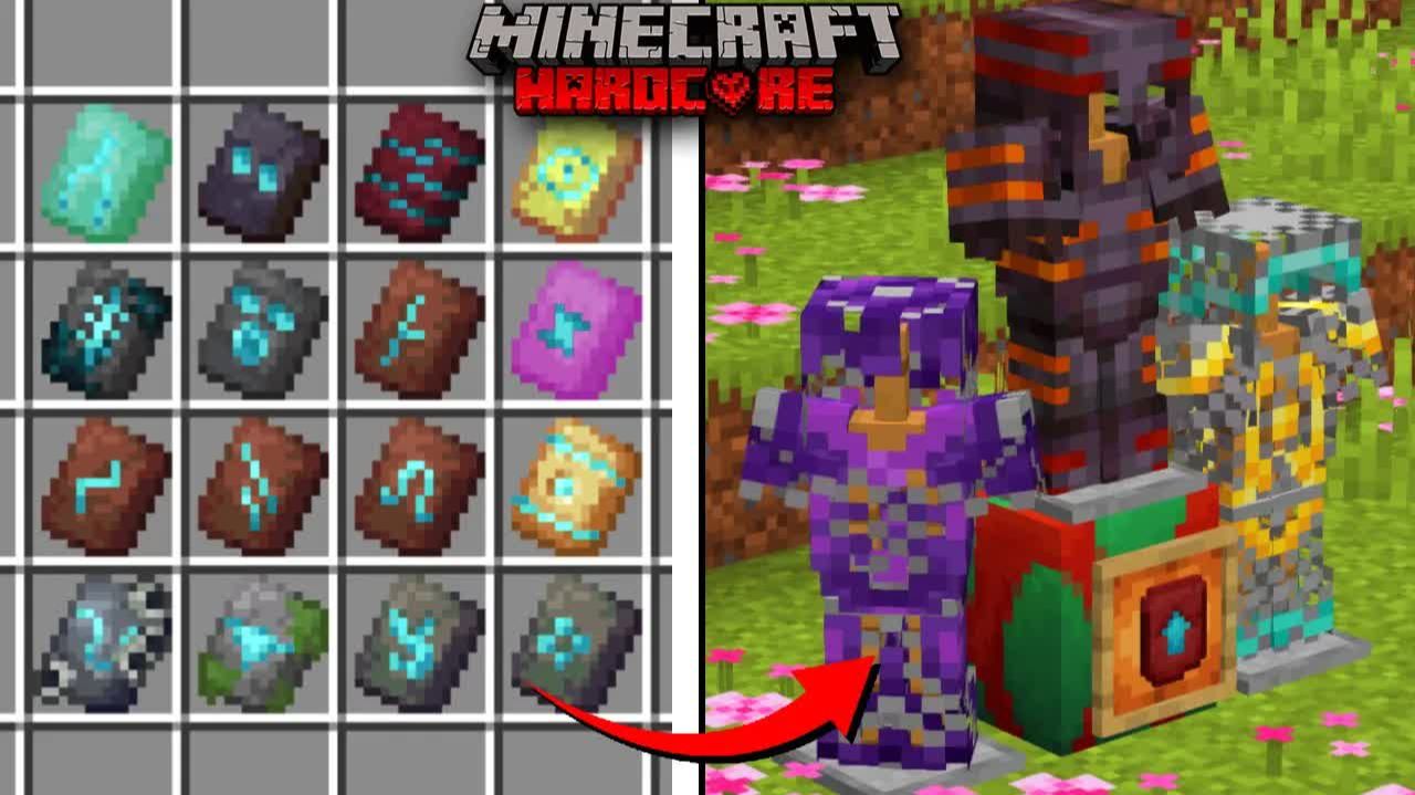 Я Собрал ВСЮ БРОНЮ из ВСЕХ КУЗНЕЧНЫХ ШАБЛОНОВ в Майнкрафт ХАРДКОР! #2 смотреть онлайн